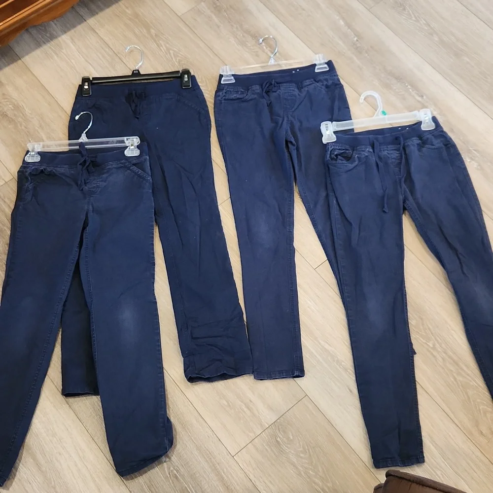 Justice navy 3 pair uniform navy pants